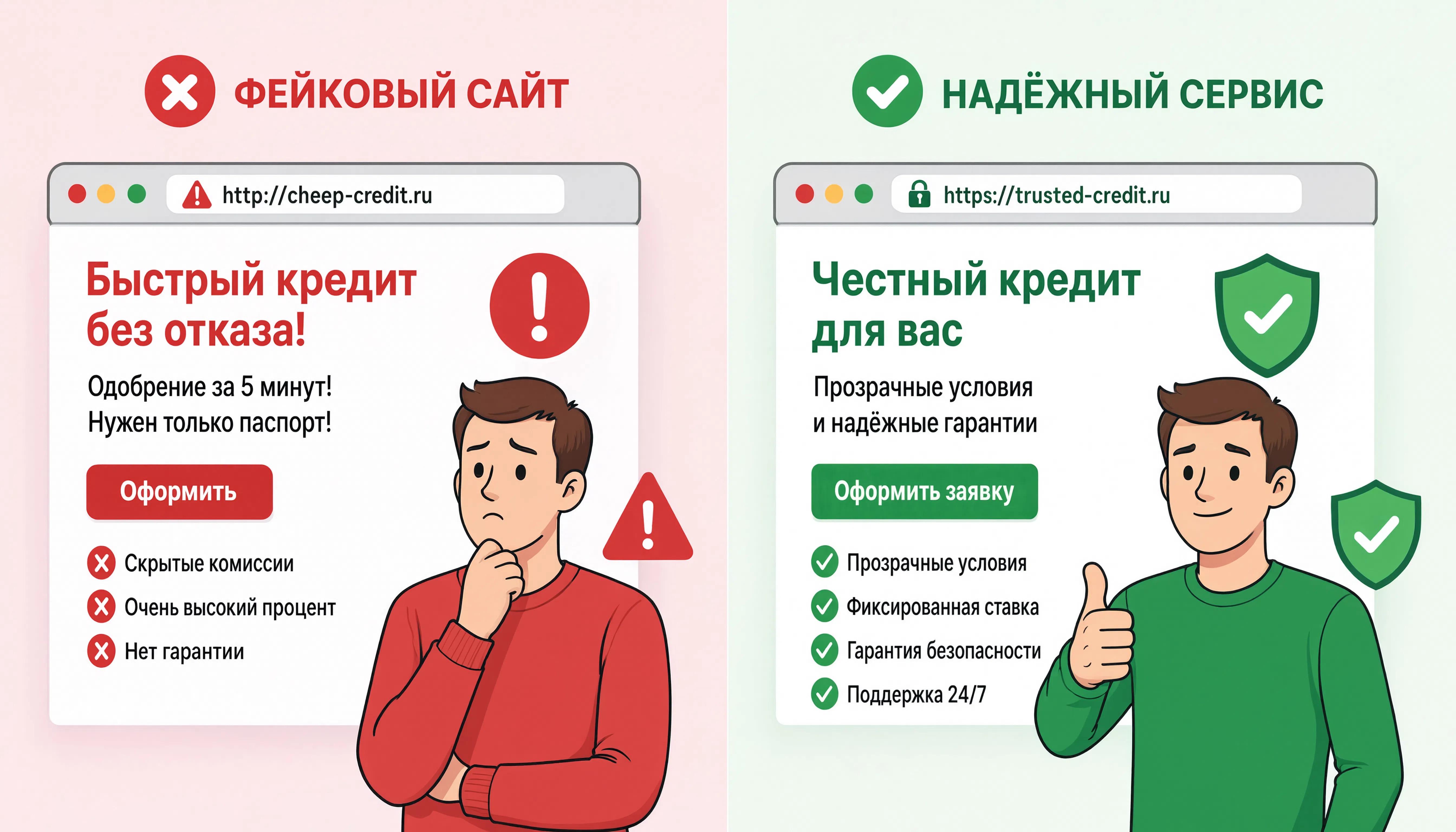 Сравнение подозрительного и надёжного сервиса покупки UC в PUBG Mobile