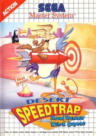 постер игры Desert Speedtrap starring Road Runner and Wile E. Coyote