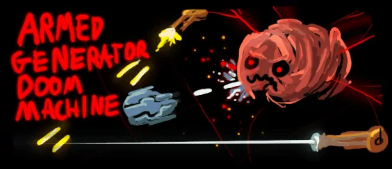 постер игры Armed Generator Doom Machine