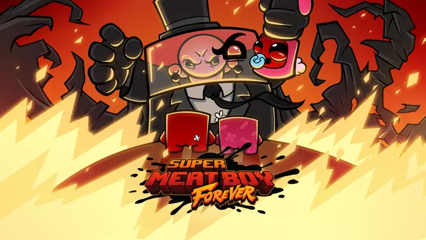постер игры Super Meat Boy Forever