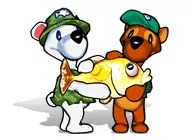 постер игры Snowy: Fish Frenzy