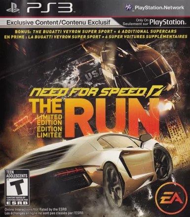 постер игры Need for Speed: The Run (Limited Edition)