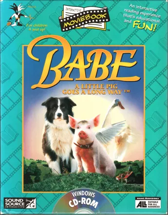 постер игры Babe: A Little Pig Goes a Long Way - Interactive MovieBook