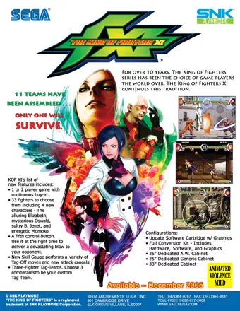постер игры The King of Fighters XI