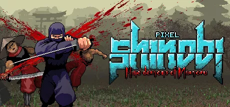 постер игры Pixel Shinobi: Nine demons of Mamoru