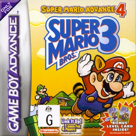 постер игры Super Mario Advance 4: Super Mario Bros. 3
