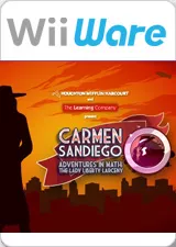 постер игры Carmen Sandiego Adventures in Math: The Lady Liberty Larceny