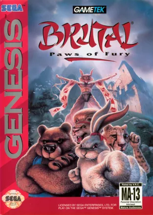 постер игры Brutal: Paws of Fury