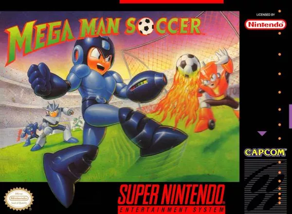 постер игры Mega Man Soccer