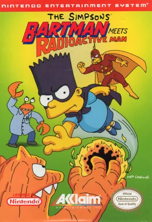 постер игры The Simpsons: Bartman Meets Radioactive Man
