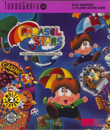 постер игры Parasol Stars: The Story of Bubble Bobble III