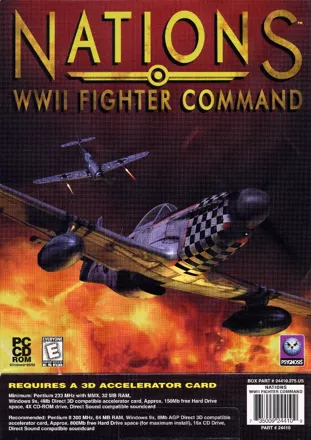 постер игры Nations: WWII Fighter Command