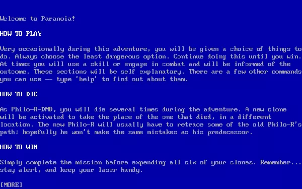 постер игры Paranoia