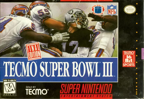 постер игры Tecmo Super Bowl III: Final Edition