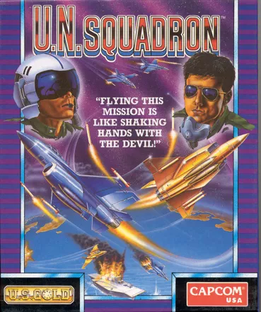 постер игры U.N. Squadron