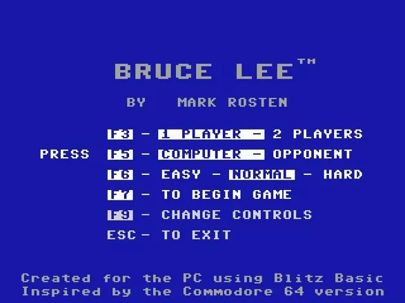 постер игры Bruce Lee