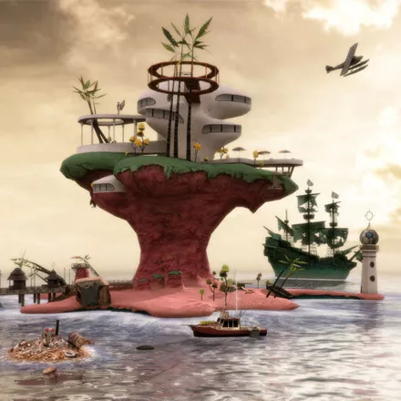 постер игры Gorillaz: Escape to Plastic Beach