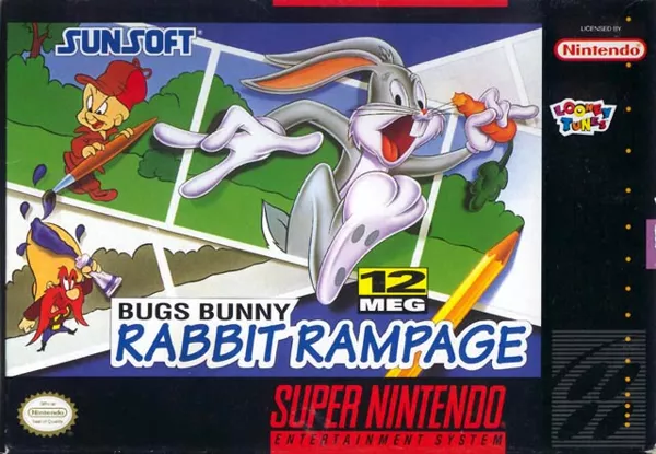 постер игры Bugs Bunny Rabbit Rampage