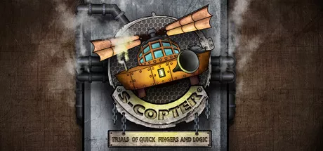 постер игры S-COPTER: Trials of Quick Fingers and Logic