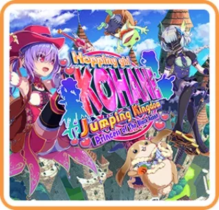 постер игры Hopping Girl Kohane Jumping Kingdom: Princess of the Black Rabbit