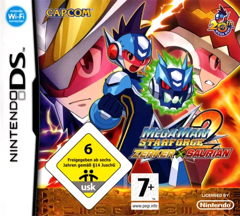 постер игры Mega Man Star Force 2: Zerker X Saurian