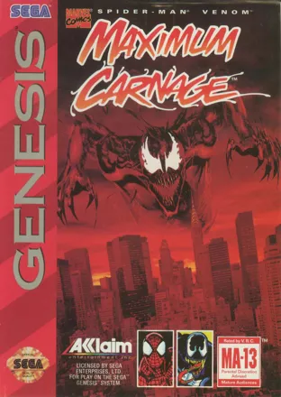 постер игры Spider-Man / Venom: Maximum Carnage