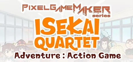 постер игры Pixel Game Maker Series: Isekai Quartet Adventure Action Game