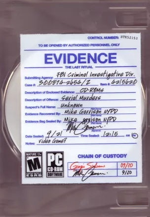 постер игры Evidence: The Last Ritual