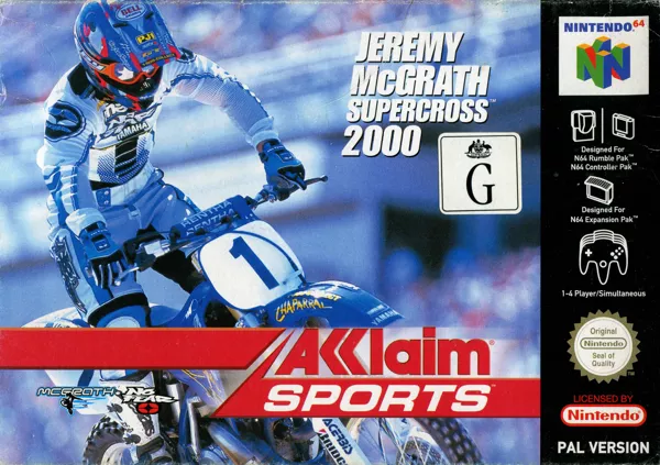 постер игры Jeremy McGrath Supercross 2000