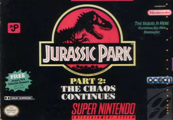 постер игры Jurassic Park Part 2: The Chaos Continues
