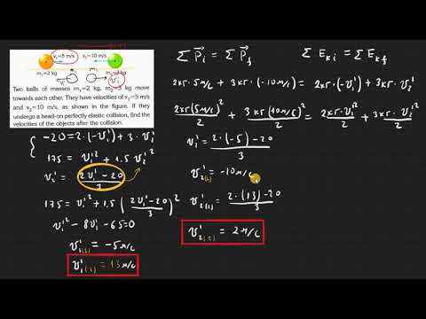 Видео: 3.16-Физикийн хичээл-Абсолют уян харимхай мөргөлдөөн-Жишээ бодлого