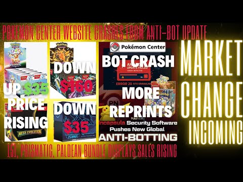 Видео: Сайт Pokemon Center вылетает из-за обновления защиты от ботов. Продажи игрушек 151, Prismatic и P...