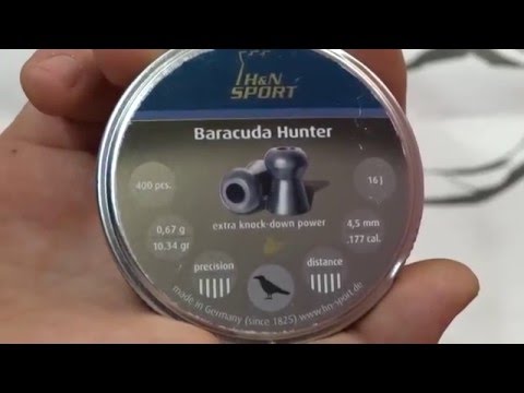 Видео: Пули для охоты.!! H&N Baracuda Hunter Extreme H&N Baracuda  Hunter Bullets for hunting