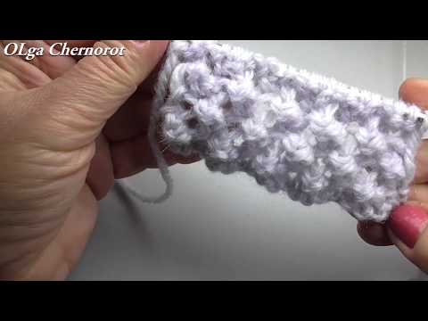 Видео: Узор спицами "Спящая красавица" Просто и красиво