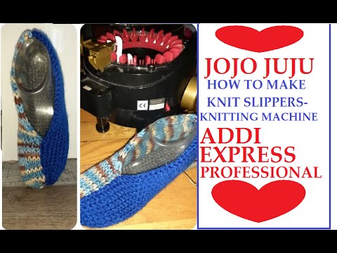 Видео: КАК СДЕЛАТЬ ВЯЗАЛЬНЫЕ ТАПОЧКИ НА ВЯЗАЛЬНОЙ МАШИНЕ