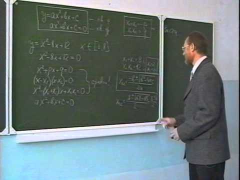 Видео: Лекция 6. Квадратичная функция и квадратное уравнение.