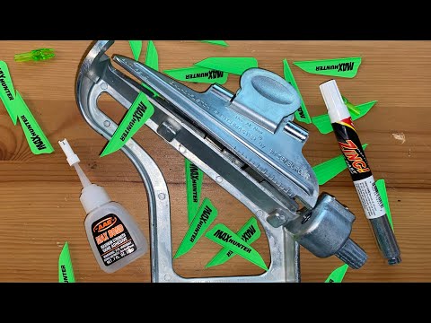 Видео: Как оперить стрелу с помощью BITZENNURGER JIG!!