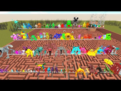 Видео: Спартанец Пинает Абсолютно Новая Игровая Семейка Поппи в Большом Лабиринте Проклятое Улыбающееся ...