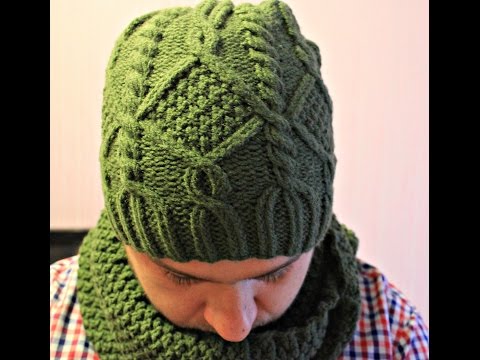 Видео: Как связать Мужскую Шапку и Снуд     часть 1     How to tie Men's hats  Part 1