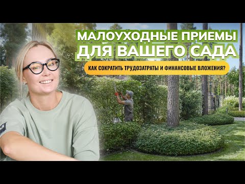 Видео: Малоуходные приемы для вашего сада. Как сократить трудозатраты и финансовые вложения?