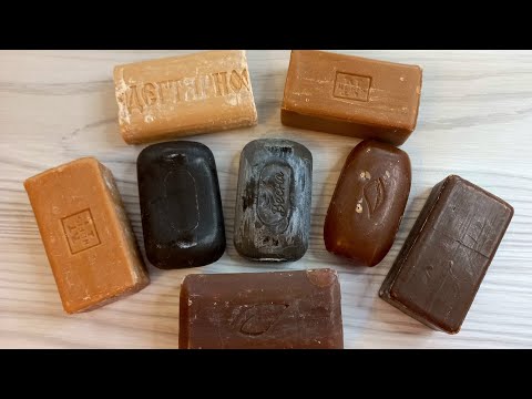 Видео: ASMR SOAP|soap carving|cutting tar soap|резка мыла|асмр дегтярное мыло