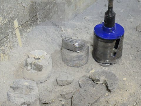 Видео: Отверстия для подрозетника алмазной коронкой Кеоs