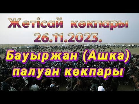 Видео: Нашировтар әулеті Бауыржан (Ашка) палуанның елден бата алу той көкпары 26.11.2023. Жетісай ауданы