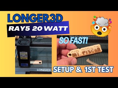 Видео: Лазер длиннее, режет быстрее! Первый тест брелока-брелока Longer Ray5 20W Lightburn