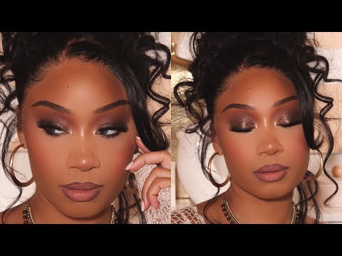 Видео: Урок по макияжу смоки-айс в шоколадно-коричневых тонах 🤎