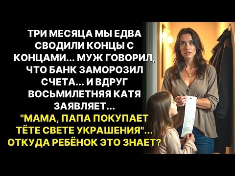 Видео: Муж клялся, что счета заморожены... Пока Катя не нашла в его кармане чек на серьги за 45 тысяч...