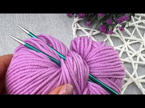 Видео: НЕОБЫКНОВЕННЫЙ РЕЗУЛЬТАТ ! Красивый узор спицами ДЛЯ НАЧИНАЮЩИХ.