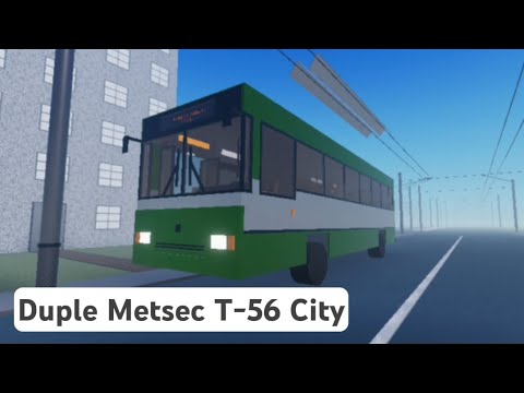 Видео: Вождение на автобусе Duple Metsec T-56 City по маршруту 1 | City transport simulator CTS2 | Roblox