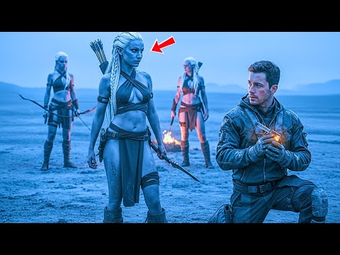 Видео: Застрявший пилот разжёг огонь — лишь для того, чтобы вытащить из укрытия местных охотниц планеты