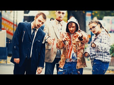 Видео: Костюм зомби на Хэллоуин грим / как сделать одежду зомби / zombie makeup Halloween